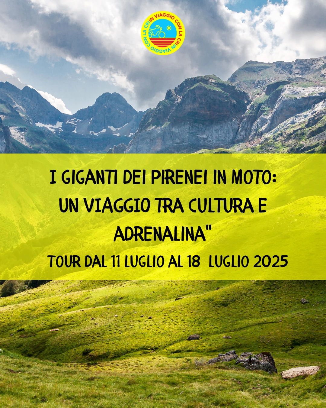 I giganti dei Pirenei in moto