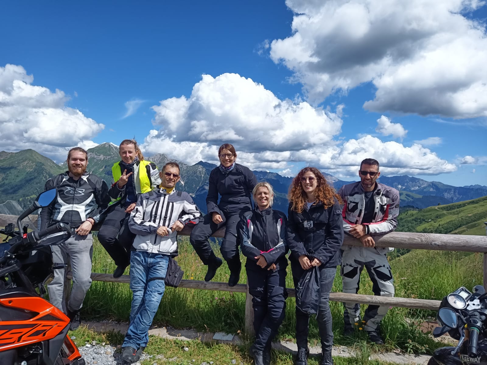 Gruppo in moto